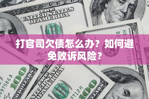 北京打官司欠债怎么办？如何避免败诉风险？