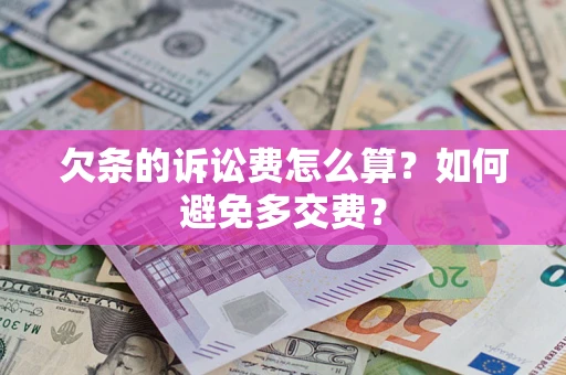北京欠条的诉讼费怎么算？如何避免多交费？