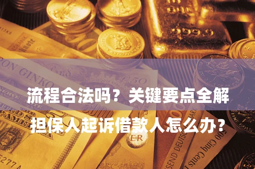 北京

担保人起诉借款人怎么办？流程合法吗？关键要点全解析