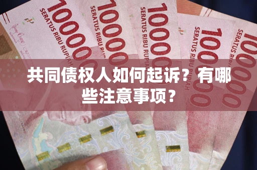 北京共同债权人如何起诉？有哪些注意事项？